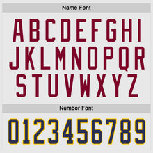 Load image into Gallery viewer, Custom White Navy-Maroon Hockey Jersey