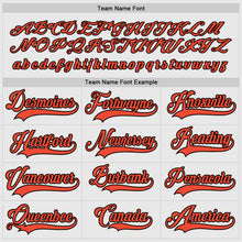 Load image into Gallery viewer, Custom White Orange-Black Hockey Jersey