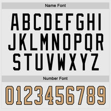 Load image into Gallery viewer, Custom White Old Gold-Black Hockey Jersey