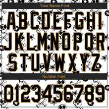 Load image into Gallery viewer, Custom Stitched White Black-Old Gold 3D Skull Fashion Sports Pullover Sweatshirt Hoodie