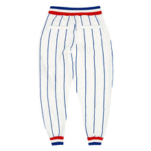Load image into Gallery viewer, Custom White Royal Pinstripe Royal-Red Sports Pants