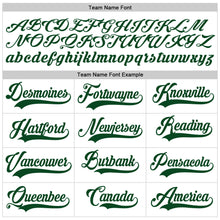 Load image into Gallery viewer, Custom White Green-Black Authentic Baseball Jersey