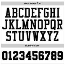 Load image into Gallery viewer, Custom Stitched White Purple Pinstripe Black-Gray Sports Pullover Sweatshirt Hoodie