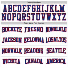 Load image into Gallery viewer, Custom Stitched White Royal Pinstripe Royal-Red Sports Pullover Sweatshirt Hoodie