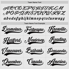 Load image into Gallery viewer, Custom White Black Hockey Jersey