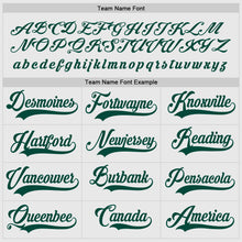 Load image into Gallery viewer, Custom White Green Hockey Jersey