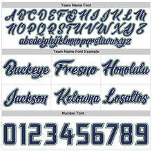 Load image into Gallery viewer, Custom White Navy-Hunter Green Authentic Throwback Basketball Shorts