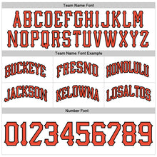 Load image into Gallery viewer, Custom White Orange-Black Authentic Throwback Basketball Shorts