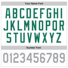 Load image into Gallery viewer, Custom Stitched White Kelly Green-Gray Sports Pullover Sweatshirt Hoodie