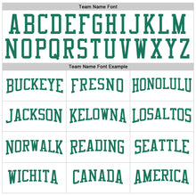 Load image into Gallery viewer, Custom Stitched White Kelly Green-Gray Sports Pullover Sweatshirt Hoodie