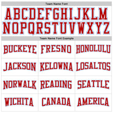 Load image into Gallery viewer, Custom Stitched White Red-Light Blue Sports Pullover Sweatshirt Hoodie