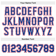 Load image into Gallery viewer, Custom Stitched White Royal-Red Sports Pullover Sweatshirt Hoodie