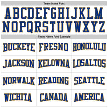 Load image into Gallery viewer, Custom Stitched White Old Gold-Royal Sports Pullover Sweatshirt Hoodie