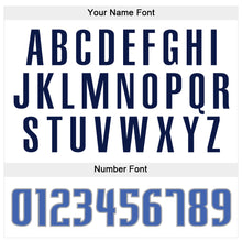 Load image into Gallery viewer, Custom Stitched White Blue-Navy Sports Pullover Sweatshirt Hoodie