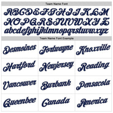 Load image into Gallery viewer, Custom Stitched White Blue-Navy Sports Pullover Sweatshirt Hoodie