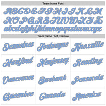 Load image into Gallery viewer, Custom Stitched White Gray-Light Blue Sports Pullover Sweatshirt Hoodie