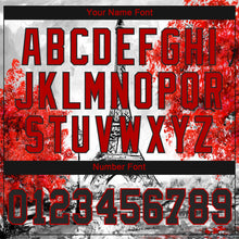 Load image into Gallery viewer, Custom White Black-Red 3D Pattern Design Eiffel Tower Authentic Baseball Jersey