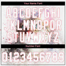 Load image into Gallery viewer, Custom White White-Medium Pink 3D Pattern Design Cat Authentic Baseball Jersey