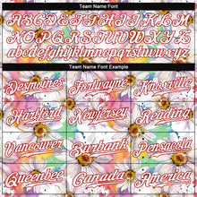 Load image into Gallery viewer, Custom White White-Red 3D Pattern Design Daisy Authentic Baseball Jersey