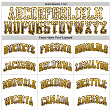 Load image into Gallery viewer, Custom White Brown-Gold Authentic Drift Fashion Baseball Jersey