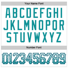 Load image into Gallery viewer, Custom White Teal-Navy Authentic Drift Fashion Baseball Jersey