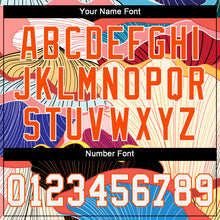 Load image into Gallery viewer, Custom White White-Orange 3D Pattern Design Flowers Authentic Baseball Jersey