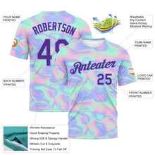 Load image into Gallery viewer, Custom 3D Pattern Design Abstract Trendy Holographic Vaporwave Style Performance T-Shirt
