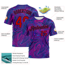 Load image into Gallery viewer, Custom 3D Pattern Design Abstract Interweaving Curved Fluid Art Performance T-Shirt
