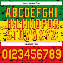 Load image into Gallery viewer, Custom Green Yellow-Red 3D Pattern Design Black History Month Performance T-Shirt
