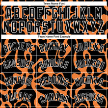 Load image into Gallery viewer, Custom Black Bay Orange-White 3D Pattern Design Tiger Prints Authentic Basketball Jersey
