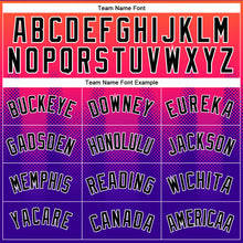 Load image into Gallery viewer, Custom Neon Pink Black-Purple 3D Pattern Design Halftone Gradient Authentic City Edition Basketball Jersey
