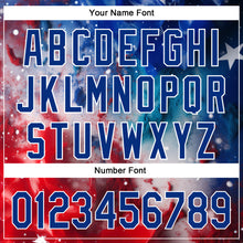 Load image into Gallery viewer, Custom Royal Red-White 3D American Flag Patriotic Authentic Baseball Jersey
