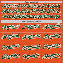 Load image into Gallery viewer, Custom Orange Green-White Line Authentic Baseball Jersey
