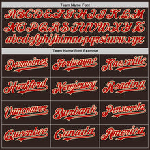 Load image into Gallery viewer, Custom Brown Red-Cream Line Authentic Baseball Jersey
