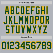Load image into Gallery viewer, Custom Gray Green-Gold Line Authentic Baseball Jersey
