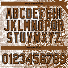 Load image into Gallery viewer, Custom White Brown-Black 3D Pattern Design Ancient Shapes Performance T-Shirt
