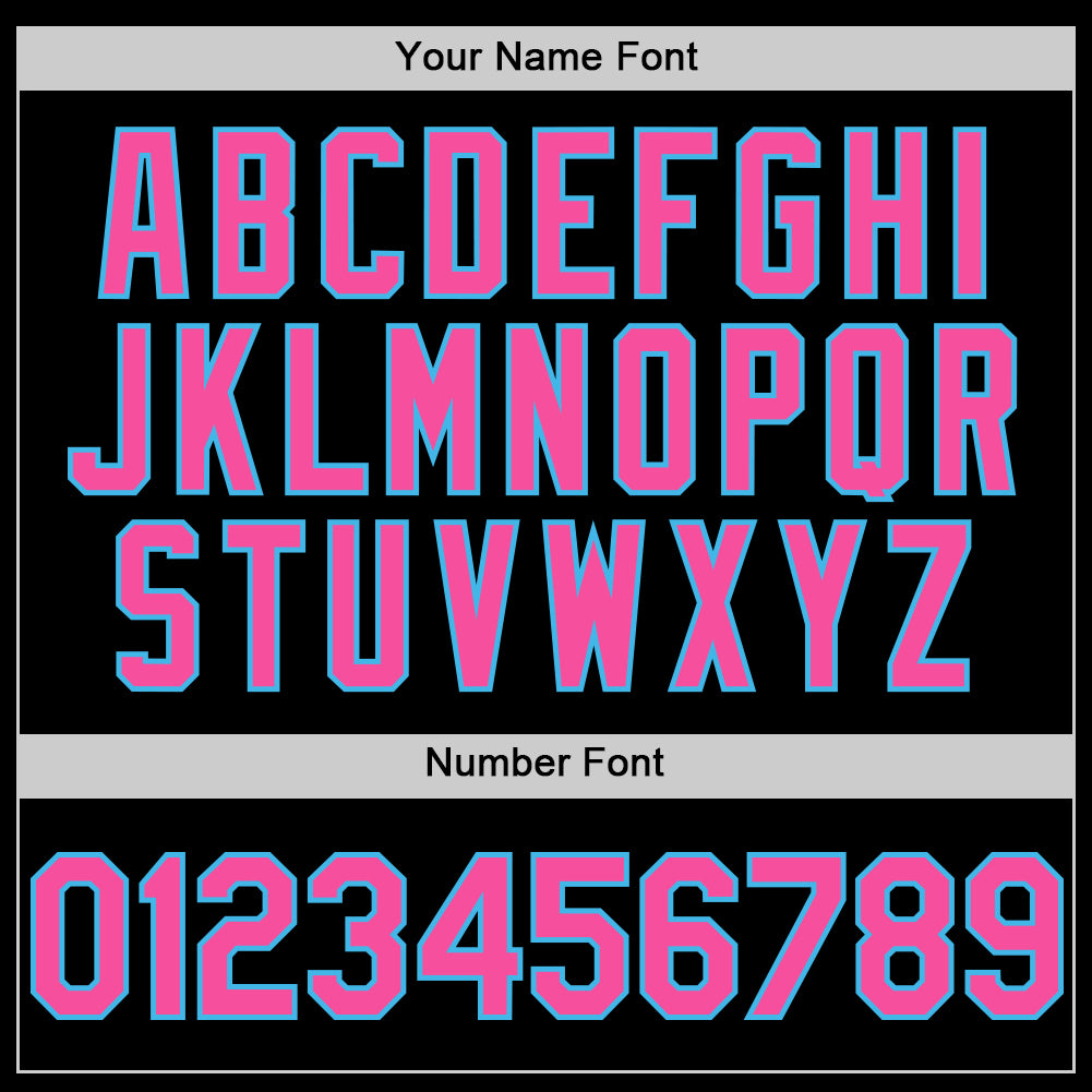 Load image into Gallery viewer, Custom Black Pink-Sky Blue 3D Pattern Design Gradient Style Twinkle Star Authentic Baseball Jersey