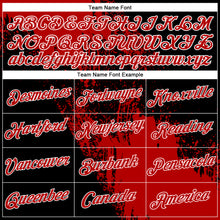 Load image into Gallery viewer, Custom Red Black-White 3D Pattern Design Abstract Brush Stroke Performance T-Shirt
