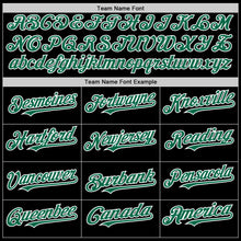Load image into Gallery viewer, Custom Black Kelly Green-White 3D Pattern Design Abstract Splatter Texture Authentic Baseball Jersey
