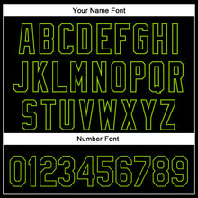 Load image into Gallery viewer, Custom Black Neon Green 3D Pattern Design Rave Monster Authentic Baseball Jersey
