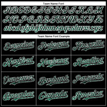 Load image into Gallery viewer, Custom Black Kelly Green-White 3D Pattern Design Abstract Colorful Glittering Dot Authentic Baseball Jersey
