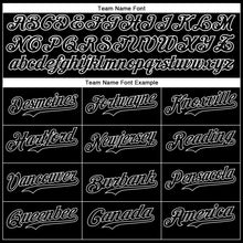 Load image into Gallery viewer, Custom Black White 3D Pattern Design Rave Astronaut Authentic Baseball Jersey
