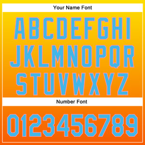 Custom Light Yellow Sky Blue Orange-Medium Pink 3D Pattern Design Football Helmet And Football Elements Authentic Baseball Jersey