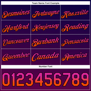 Custom Stitched Purple Deep Pink Orange-Black 3D Halloween Sports Pullover Sweatshirt Hoodie