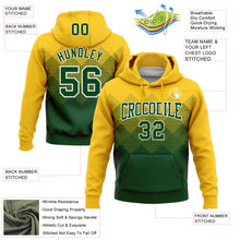 Load image into Gallery viewer, Custom Stitched Yellow Green-White 3D Pattern Design Gradient Square Shape Sports Pullover Sweatshirt Hoodie
