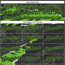 Load image into Gallery viewer, Custom Stitched Black Aurora Green 3D Pattern Design Torn Paper Style Sports Pullover Sweatshirt Hoodie
