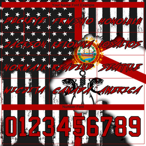 Custom Black Red-White 3D American Flag And Fish Hook Fishing Sports Pullover Sweatshirt Hoodie