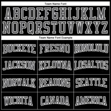 Load image into Gallery viewer, Custom Stitched Black Steel Gray-White 3D Pattern Design Segmentation Patchwork Stripe Sports Pullover Sweatshirt Hoodie
