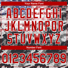 Load image into Gallery viewer, Custom Camo Red-White 3D USA Flag Sports Pullover Sweatshirt Salute To Service Hoodie
