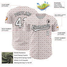 Load image into Gallery viewer, Custom White Black 3D Love Heart Valentine&#39;s Day Authentic Baseball Jersey
